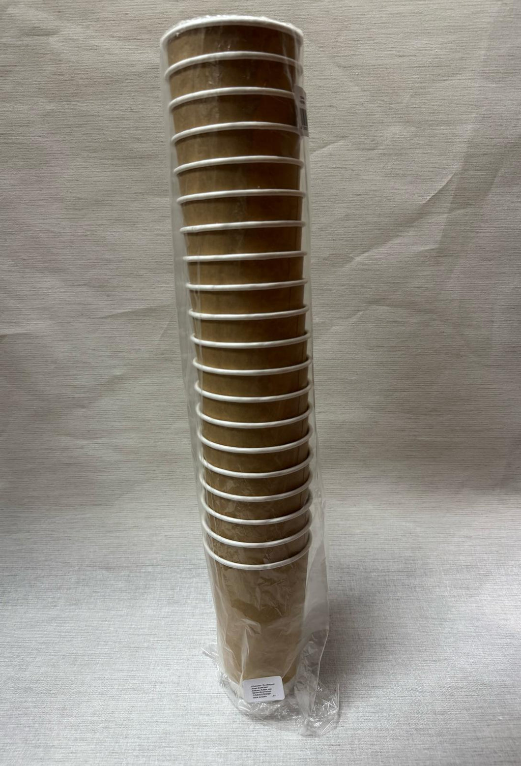 The white and brown double- layer thickness of  paper cups 90mmx135mmx62mm 白色和棕色双层纸杯