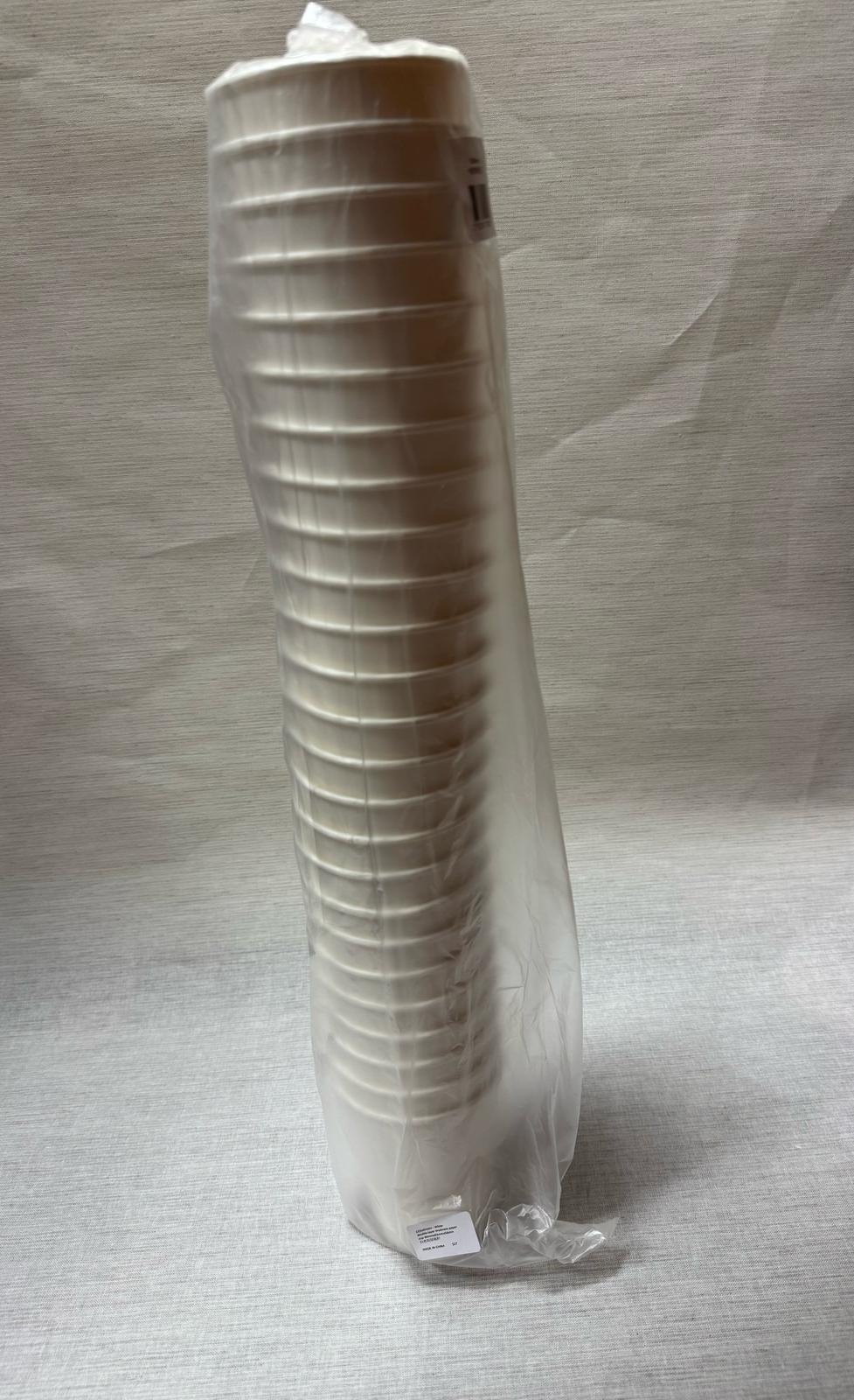 White double-layer paper cup 80mmx92mmx56mm 白色双层纸杯